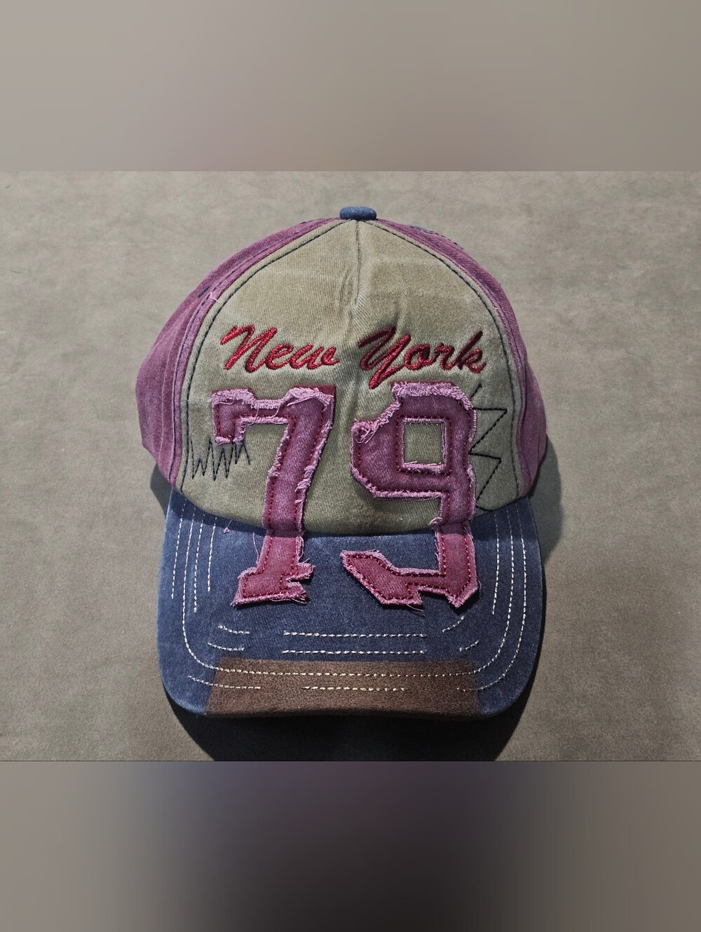 Vintage Hat For Men & Women - Adjustable Embroidered Pink, Blue, Olive